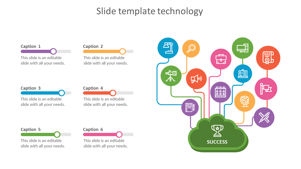 Attractive Slide Template Technology Presentation